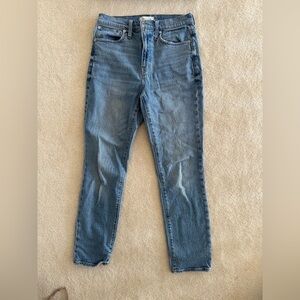 High rise slim women’s madewell jeans- 26